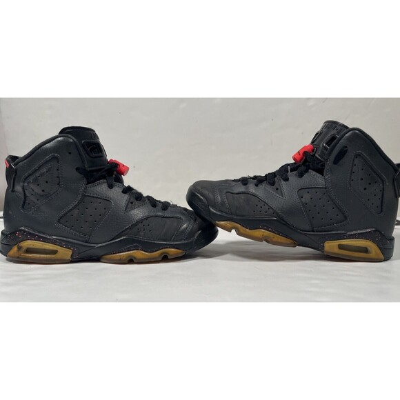 Nike Air Jordan 6 Retro‎ Youth 4.5Y Black Anthracite Hyper Pink Unisex 543390-00 - Picture 3 of 7